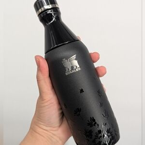 New Stanley all day slim water bottle 12 Oz Midnight Ruby JENNIE Black